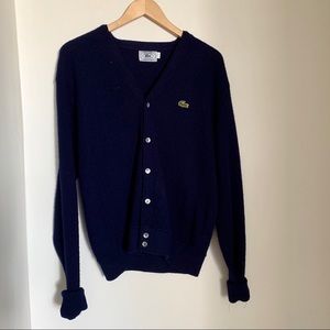 Lacoste navy cardigan